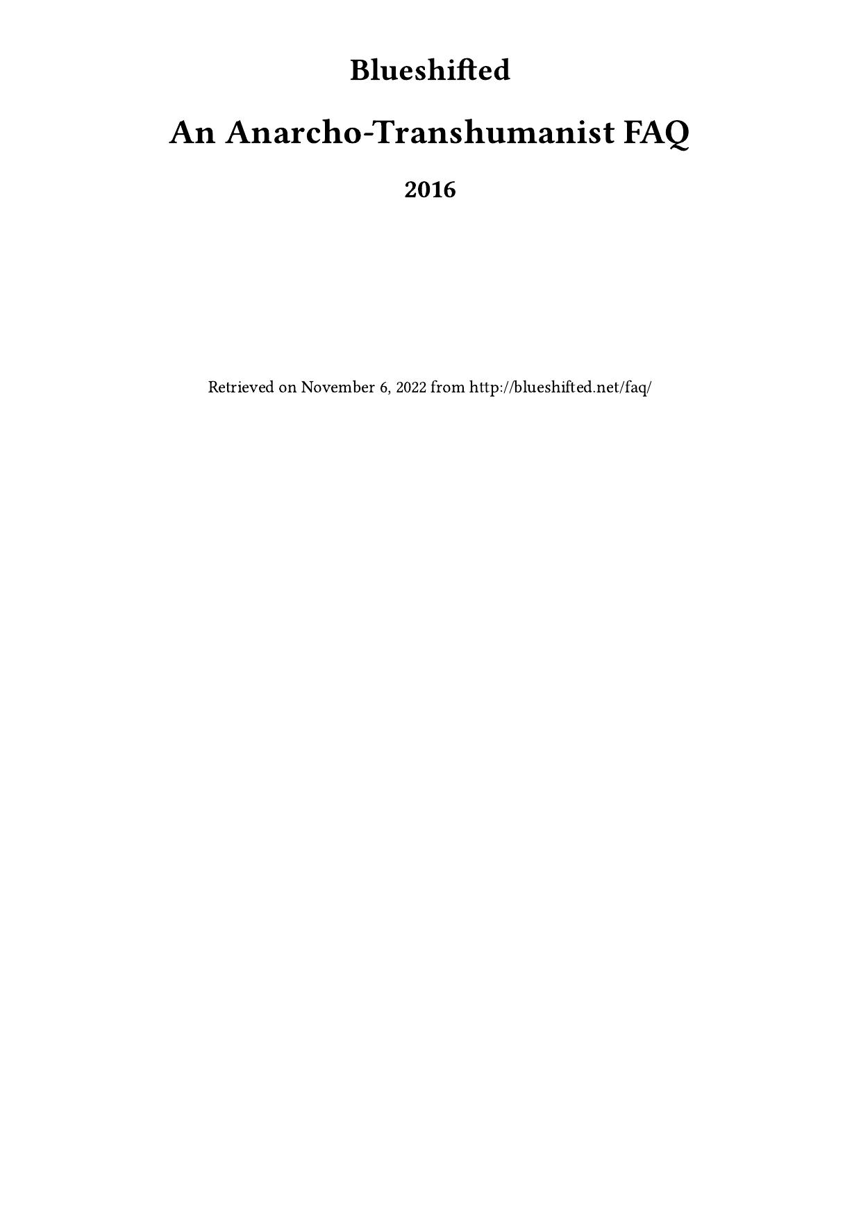 An Anarcho-Transhumanist FAQ