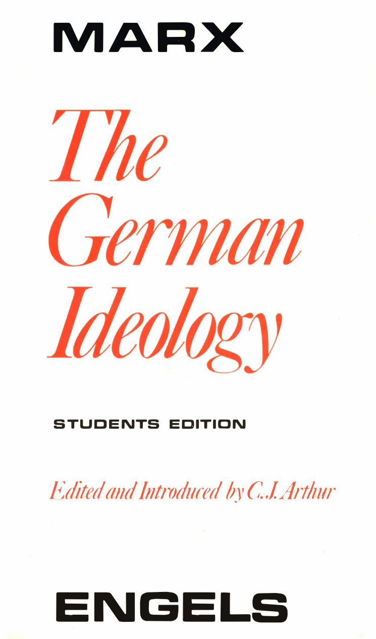 The German Ideology