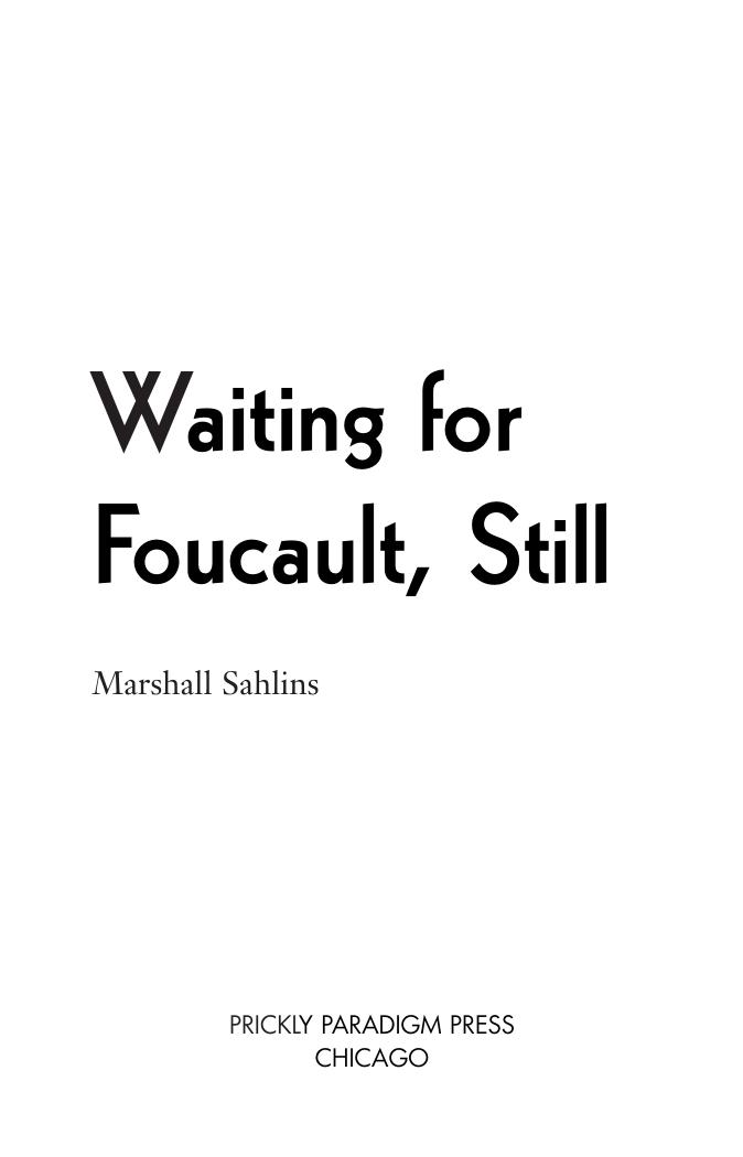 Waiting For Foucault, Still