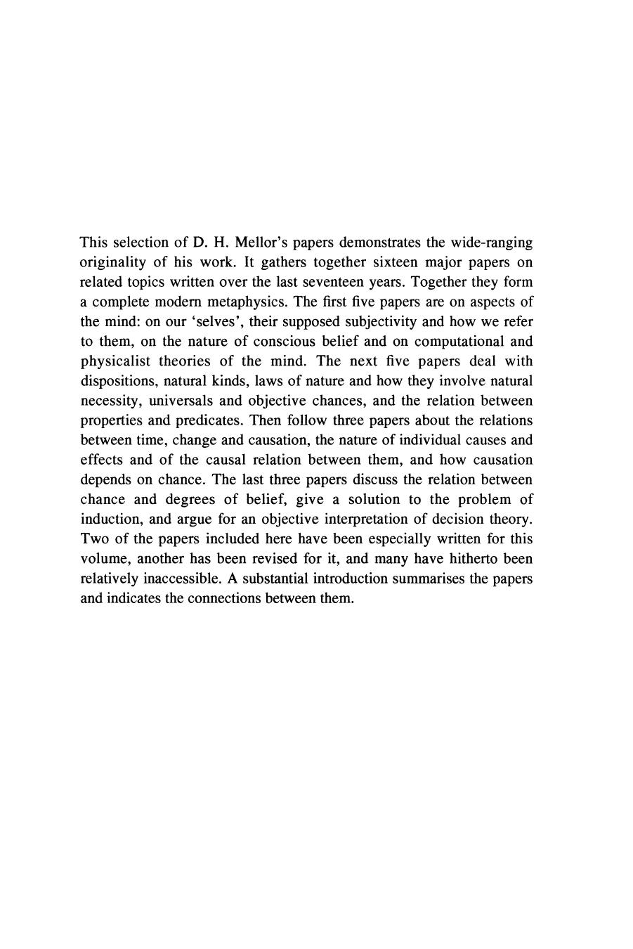 Matters of Metaphysics