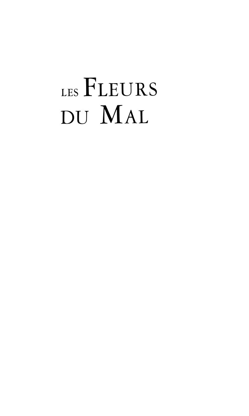 Les Fleurs du Mal