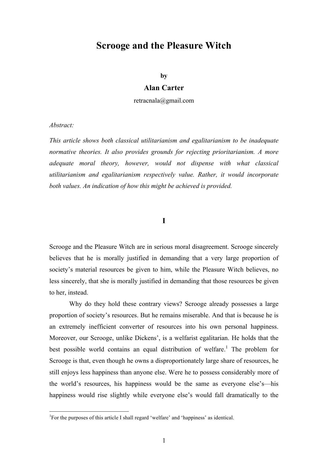 Scrooge and the Pleasure Witch