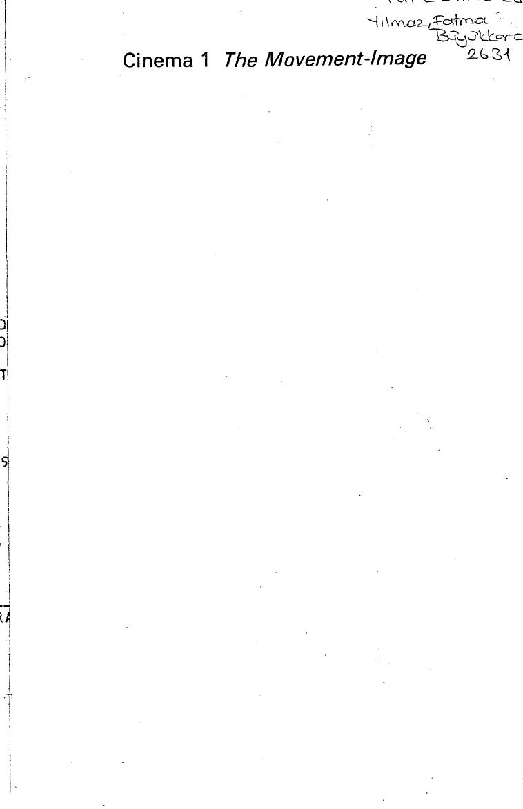 Cinema 1: The Movement-Image