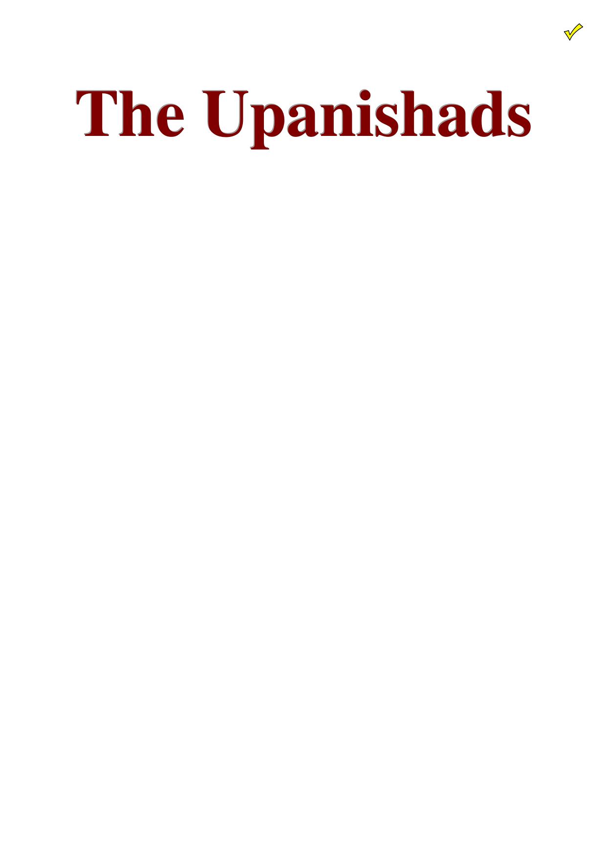 The Upanishads