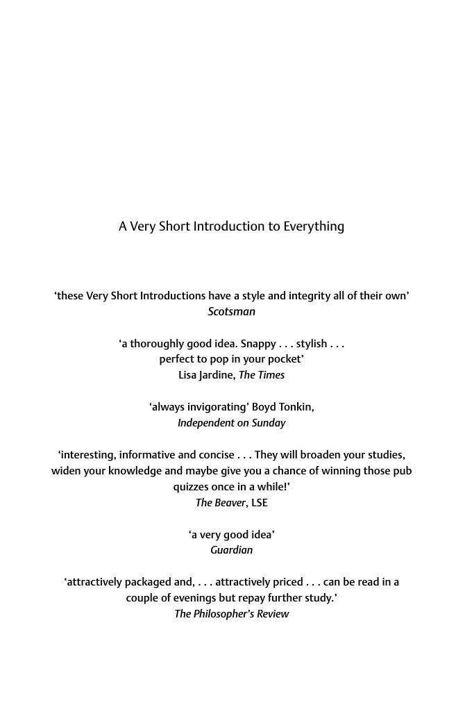 Everything: A Very Short Introduction