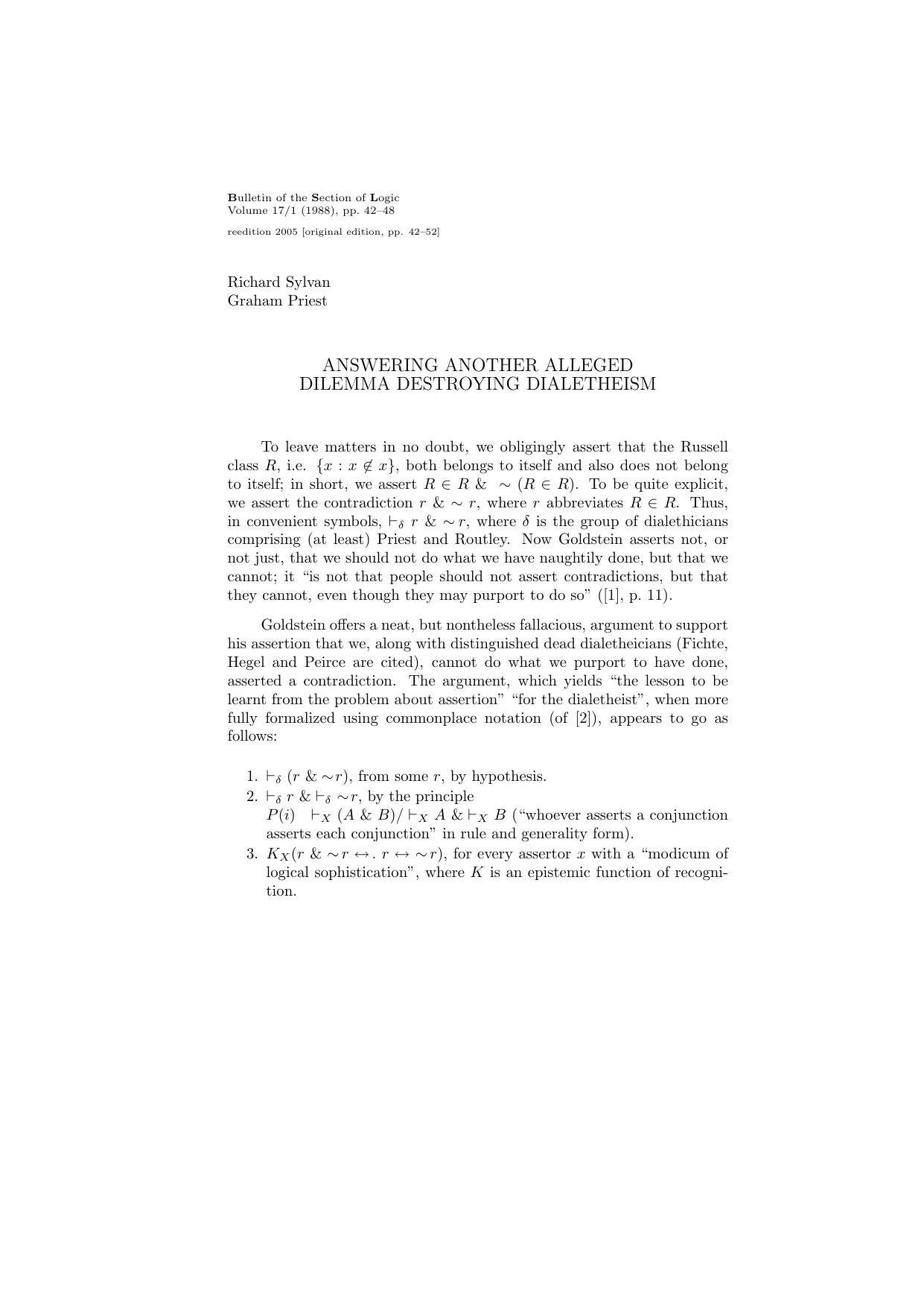 Answering Another Alleged Dilemma Destroying Dialetheism