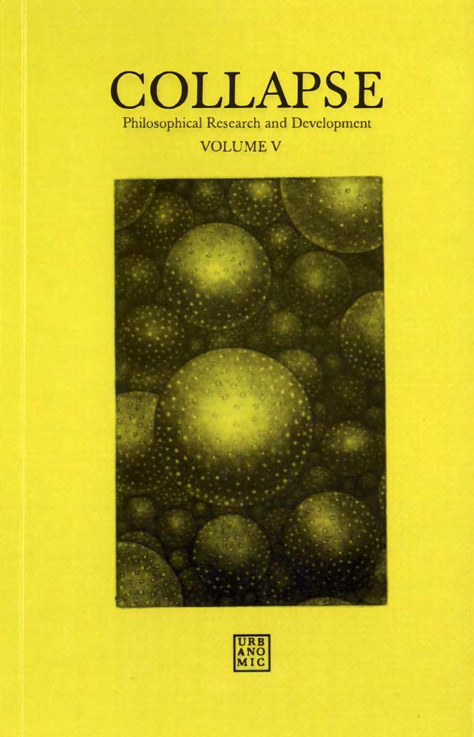 Collapse V - The Copernican Imperative