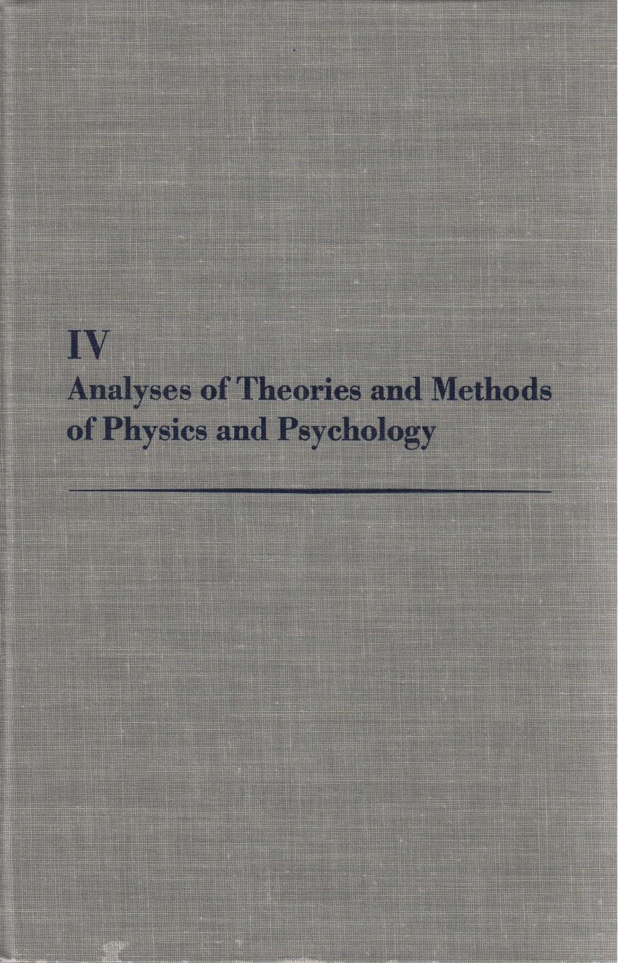 Analyses of Theories and Methods of Physics and Psychology