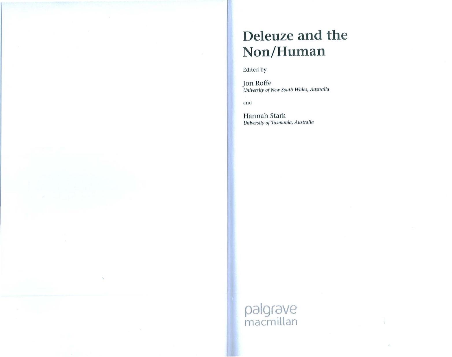 Becoming-Animal Is a Trap for Humans: Deleuze and Guattari in Madagascar