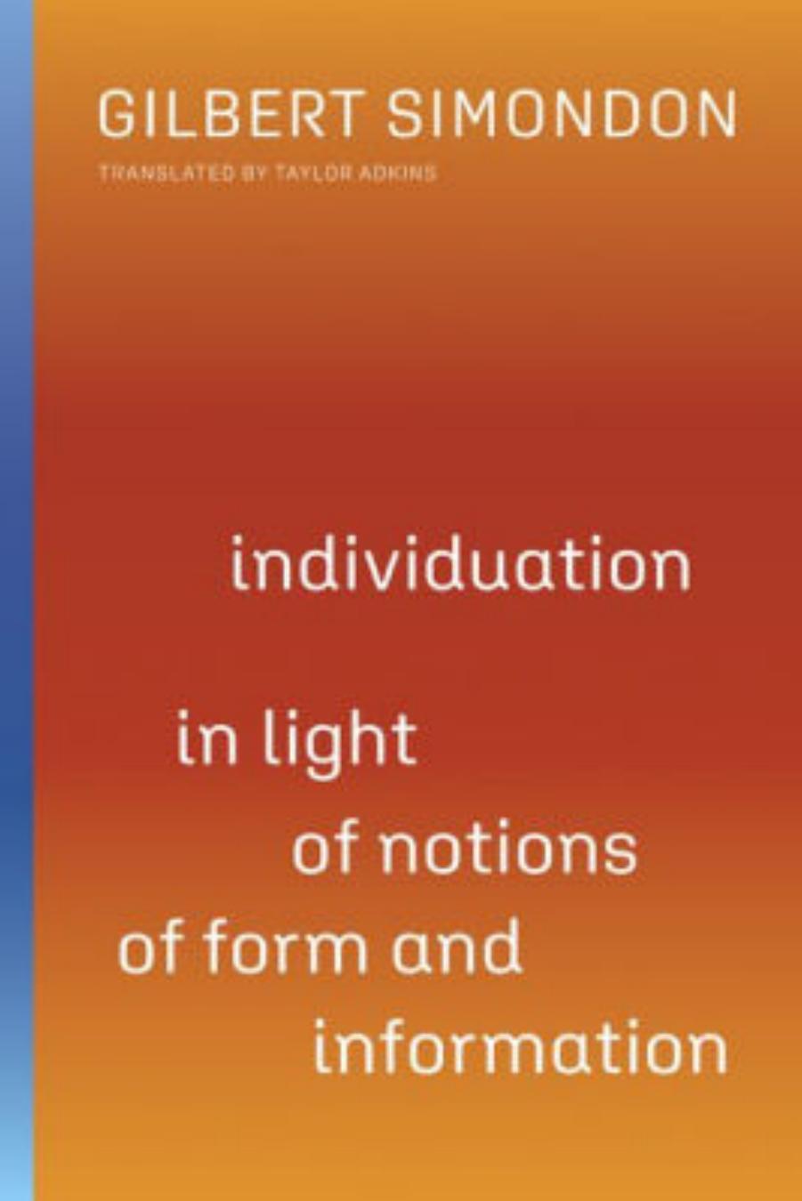 Individuation in Light of Notions of Form and Information